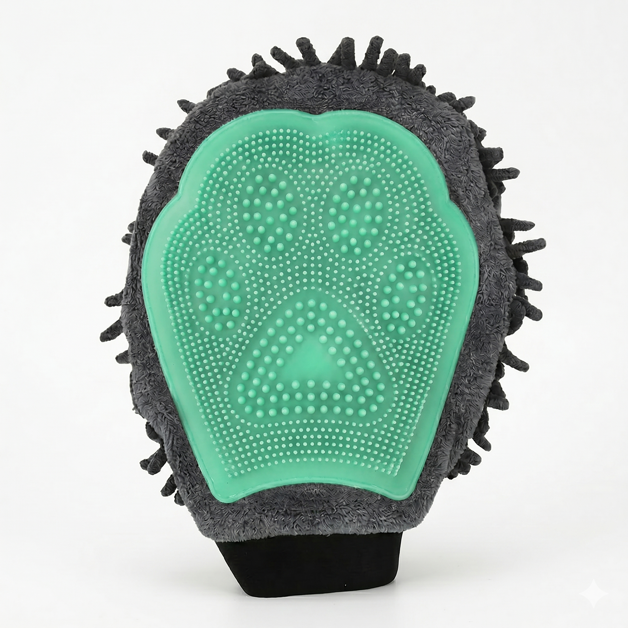 2 in 1 Pet Grooming Bath Glove with Soft Brush