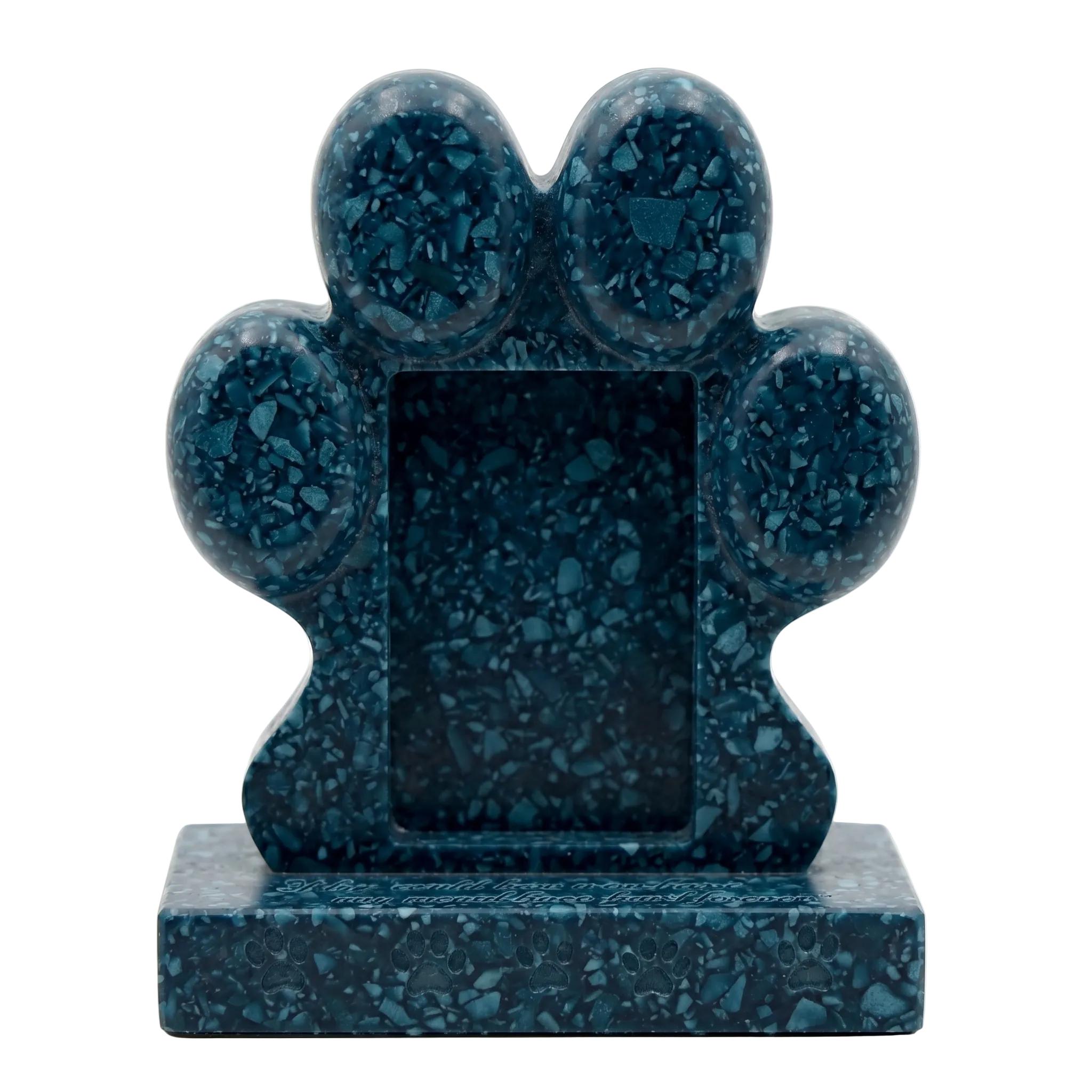 Pet Memorial Stone With Photo Frame For Garden Graves