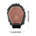 2-in-1 Pet Grooming Bath Glove with Soft Brush