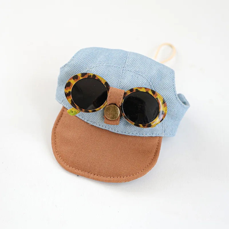 Pet Sun Hat And Sunglasses Set For Dogs And Cats