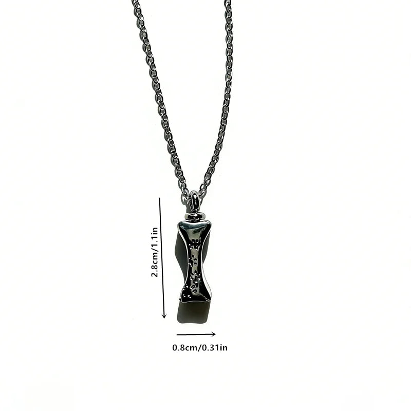 Pet Paw Print Cremation Urn Necklace Keepsake Pendant