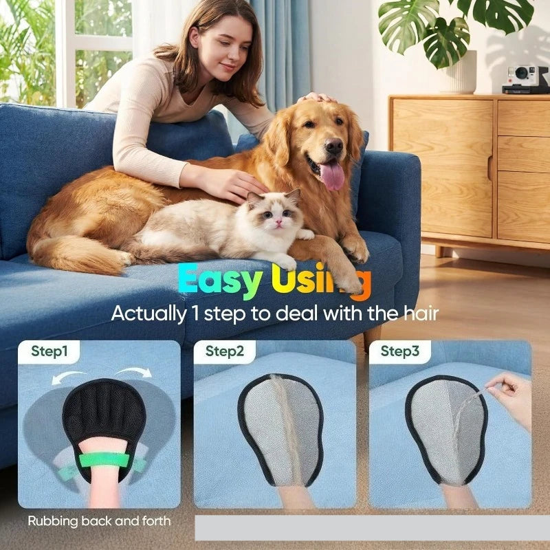 Pet Grooming Five-Finger Deshedding Glove