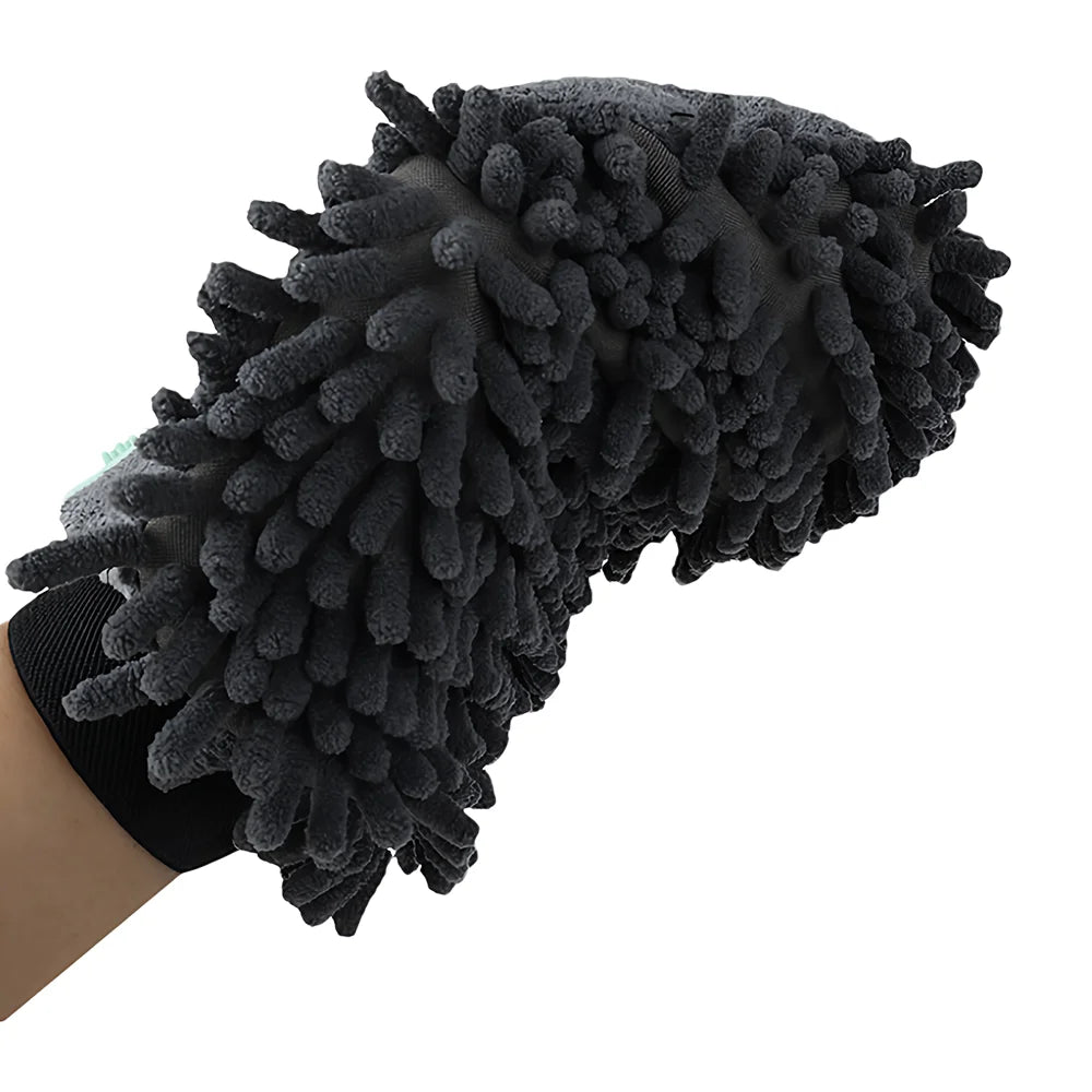2-in-1 Pet Grooming Bath Glove with Soft Brush