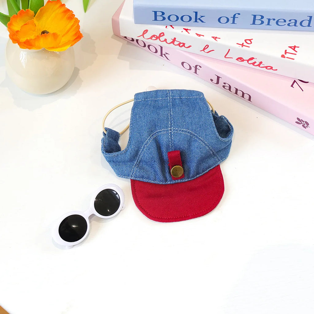 Pet Sun Hat And Sunglasses Set For Dogs And Cats