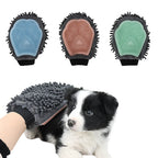 2-in-1 Pet Grooming Bath Glove with Soft Brush