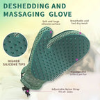 2-in-1 Pet Grooming Glove and Hair Remover Mitt