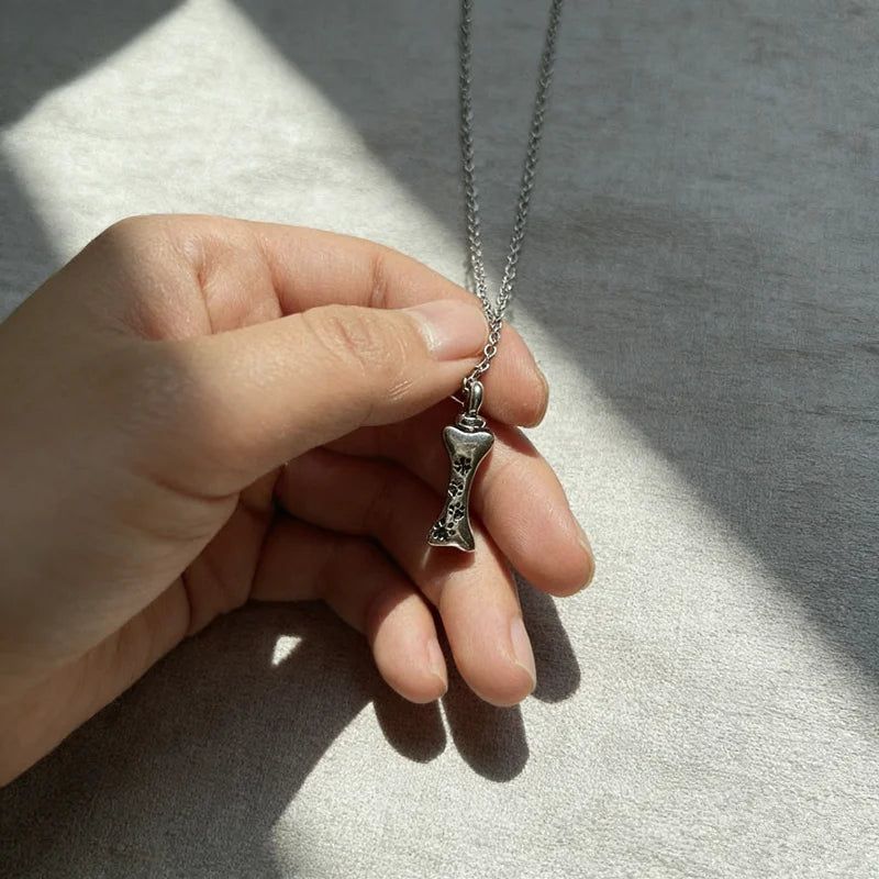 Pet Paw Print Cremation Urn Necklace Keepsake Pendant