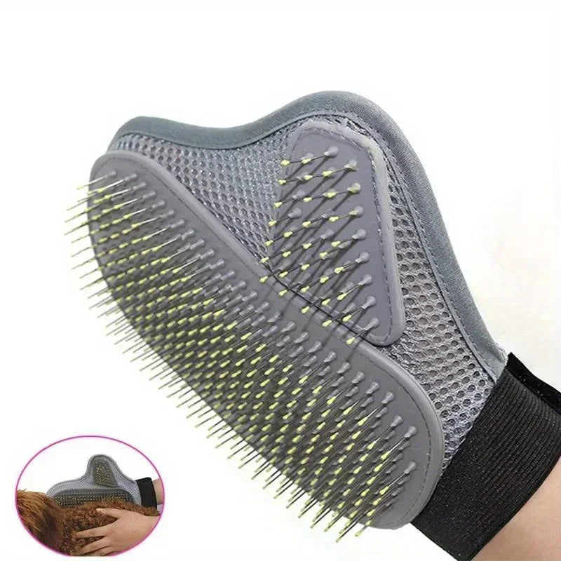 Pet Grooming Deshedding Glove – Gentle Hair Removal