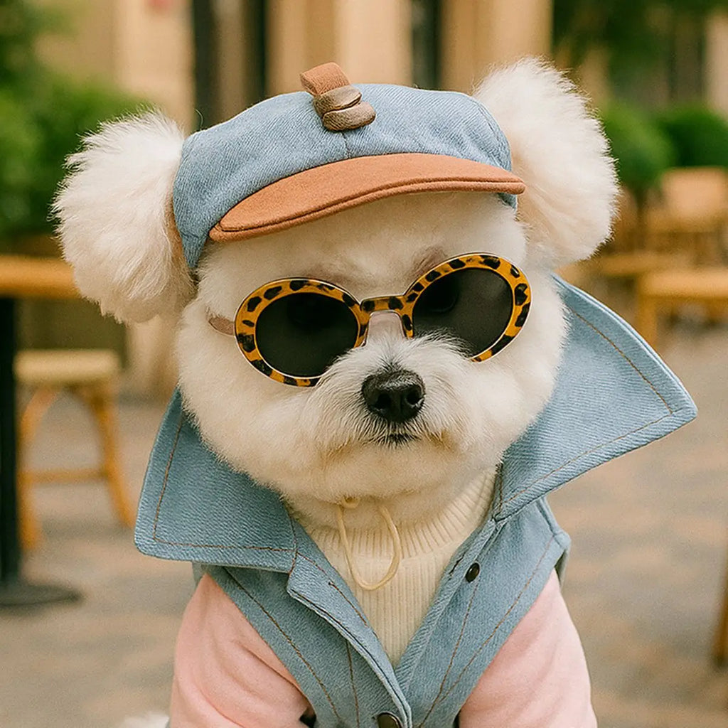 Pet Sun Hat And Sunglasses Set For Dogs And Cats