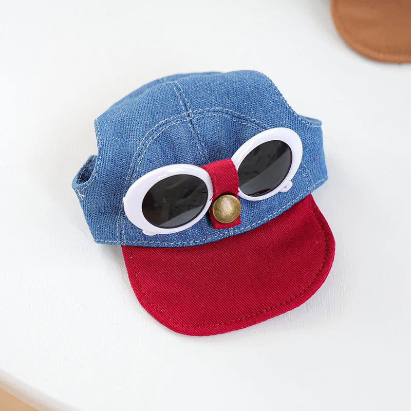 Pet Sun Hat And Sunglasses Set For Dogs And Cats