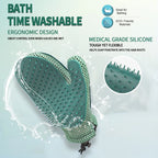 2-in-1 Pet Grooming Glove and Hair Remover Mitt