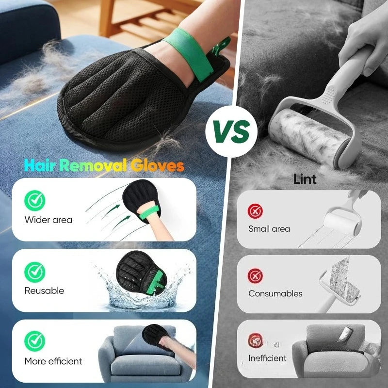 Pet Grooming Five-Finger Deshedding Glove
